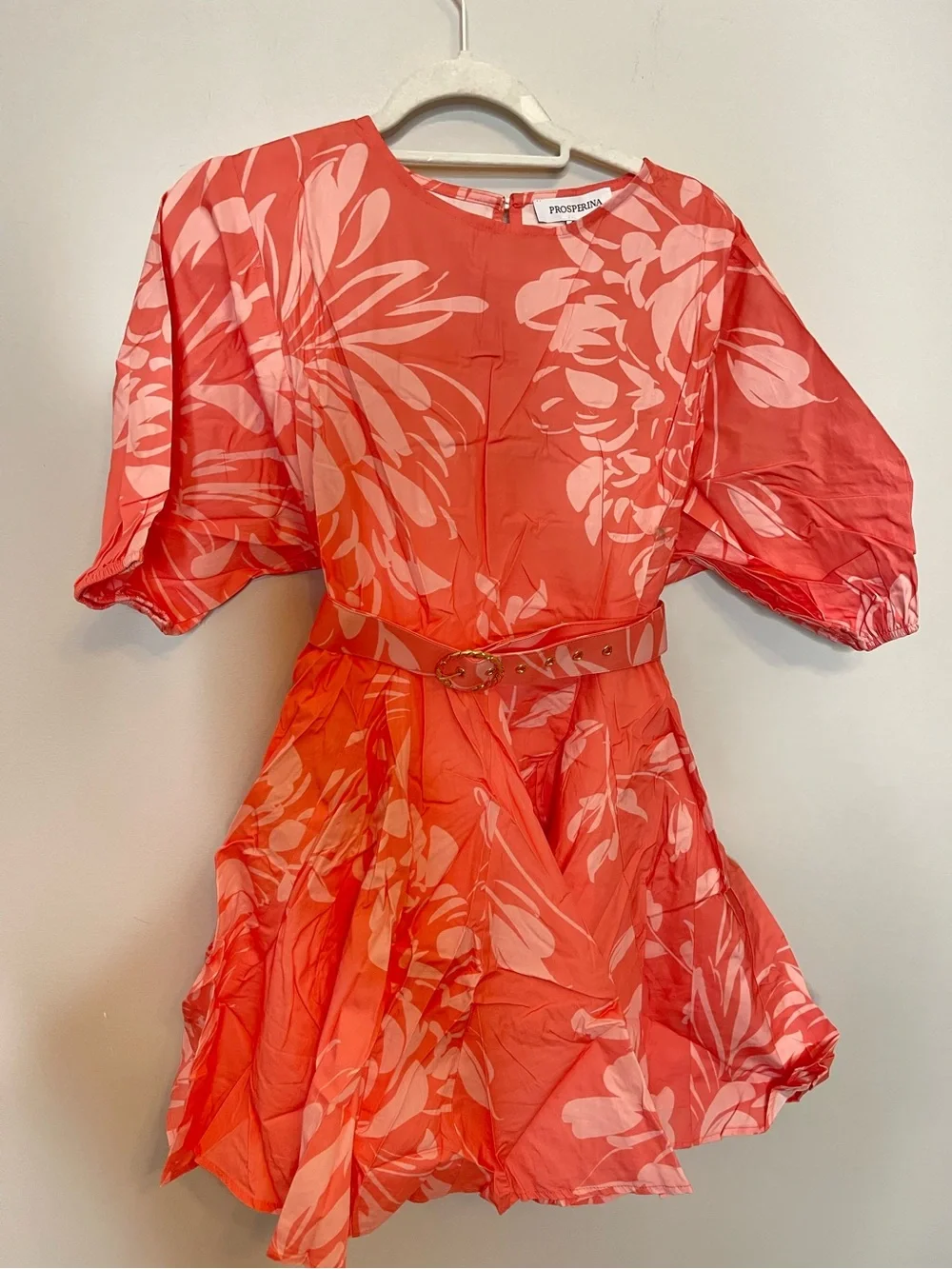 Prosperina Mums The Word Belted Mini Dress NEW W SMALL FLAW - Picture 5 of 10